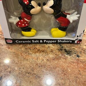 Disney Mickey and Minnie Salt & Pepper Shakers - Red, Yellow, Black